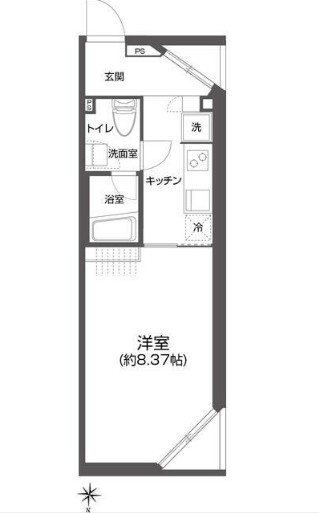 プラティーク白金の間取り写真