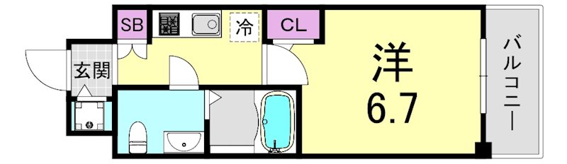 S-RESIDENCE北浜の間取り写真