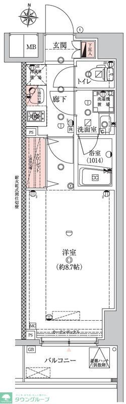 エストゥルース両国の間取り写真