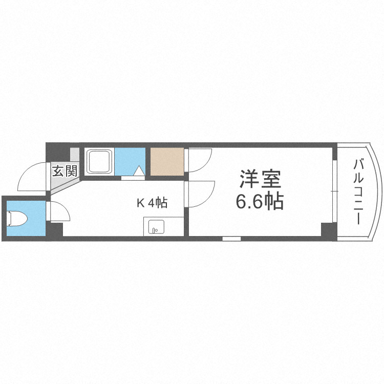 地下鉄中央線 堺筋本町駅 徒歩5分 13階建 築26年の間取り写真