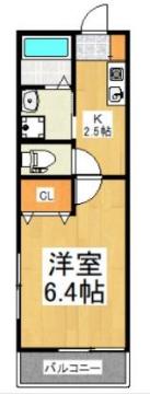 西武新宿線 東村山駅 徒歩9分 2階建 築1年の間取り写真