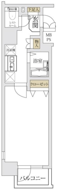 メインステージ日本橋箱崎IIの間取り写真