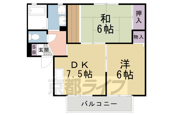 セジュールオルキディアの間取り写真