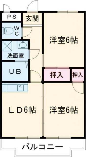 クレール壱番館の間取り写真