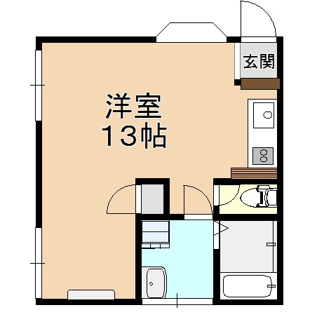 合志市野々島のアパートの間取り