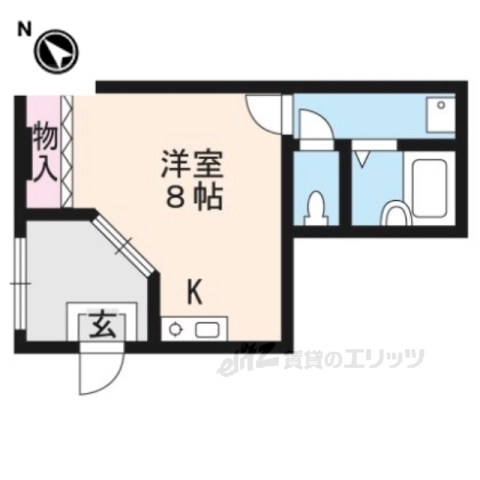 栗東市上鈎のマンションの間取り