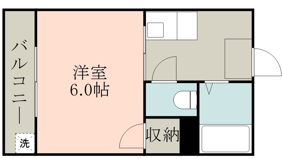 鹿児島市日之出町のマンションの間取り