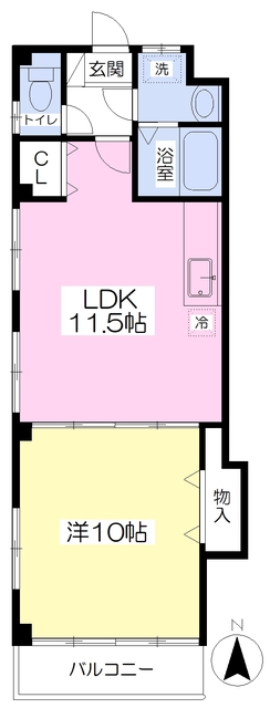 プラード古町の間取り