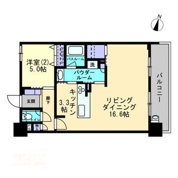 アルファゲートタワー福山駅前の間取り