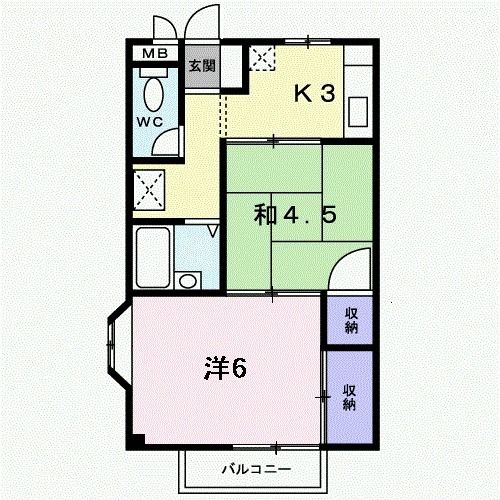 エルディム杉山の間取り