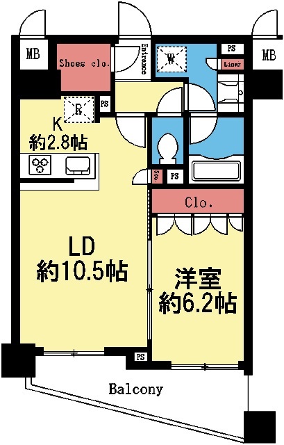 ラ・セルコート元町の間取り