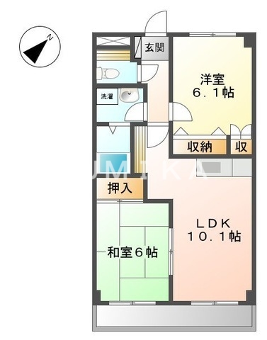 サンピア大福の間取り