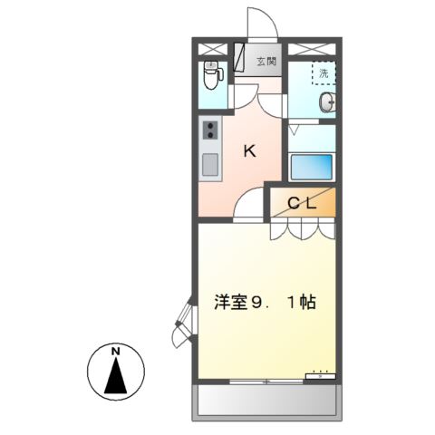 クローバー・グリーンIの間取り