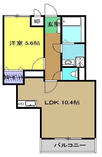 【パークワンモア東船橋アネックスの間取り】