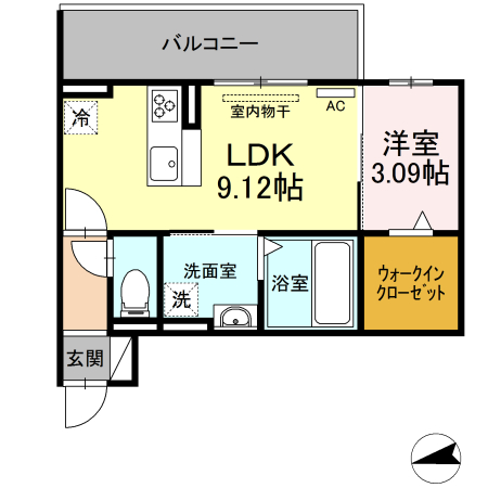 【エスペランサ旭C棟の間取り】