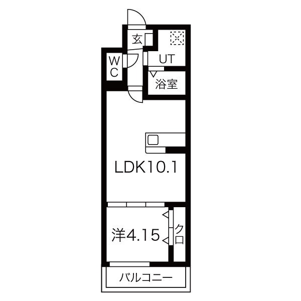 堺市堺区甲斐町東のマンションの間取り