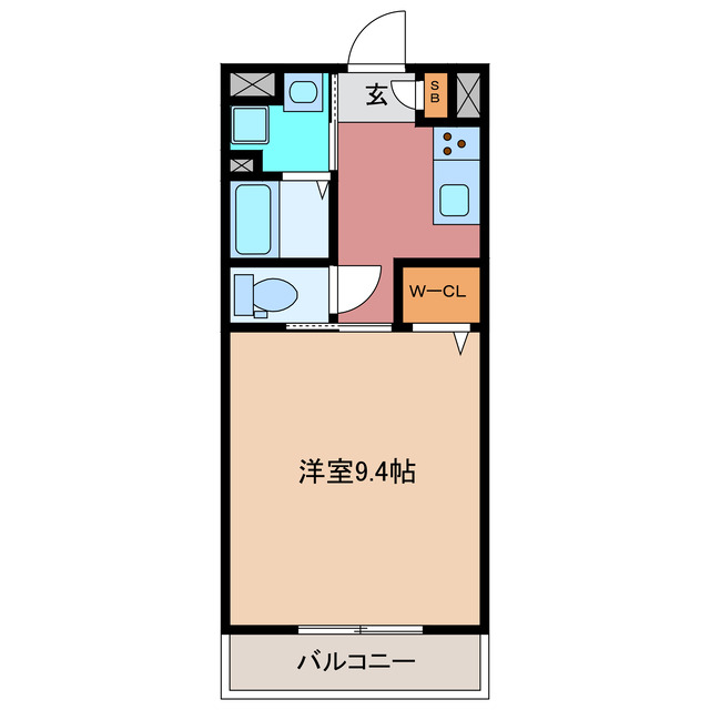 津市幸町のマンションの間取り