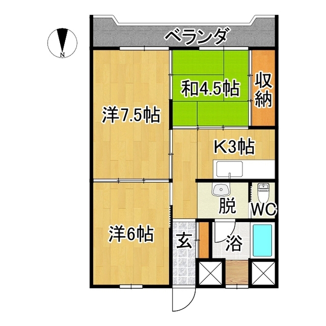 マンション瑞凰の間取り