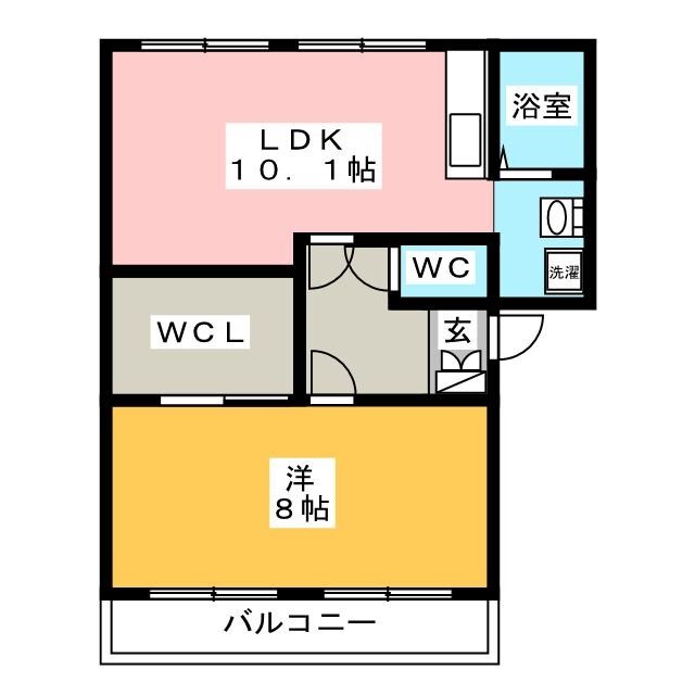 カーサ羽島　Ａの間取り