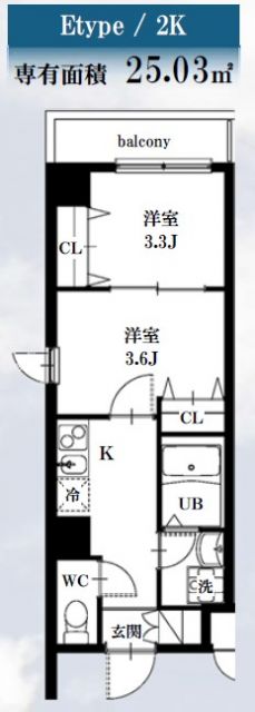 【シャッツ高円寺の間取り】