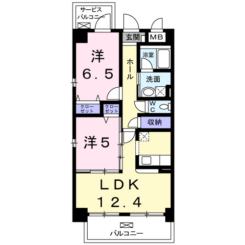 グラシオッソKの間取り