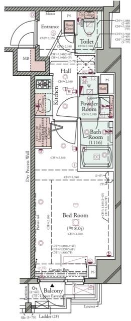 コンシェリア池袋 ＴＨＥ ＲＥＳＩＤＥＮＣＥ ＥＡＳＴの間取り