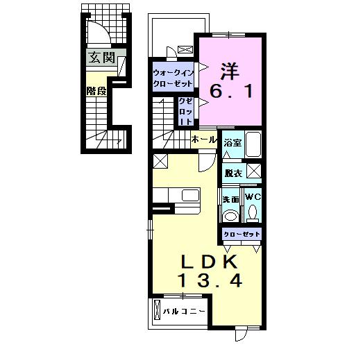 碧南市大浜上町のアパートの間取り