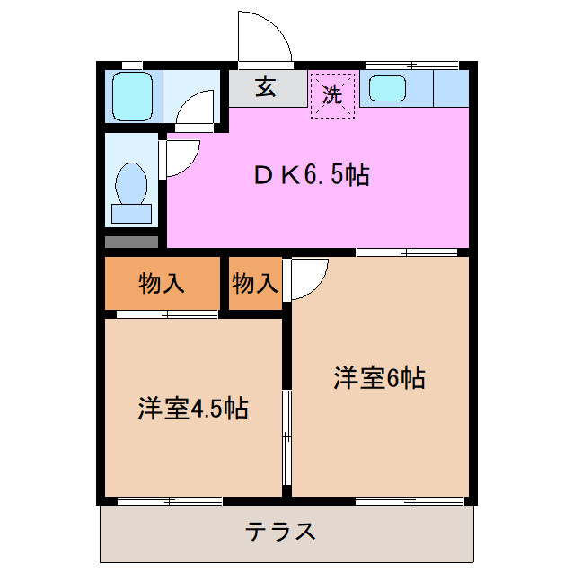 コリーヌ阿倉川の間取り