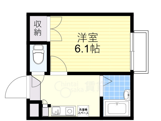 川西市一庫のアパートの間取り