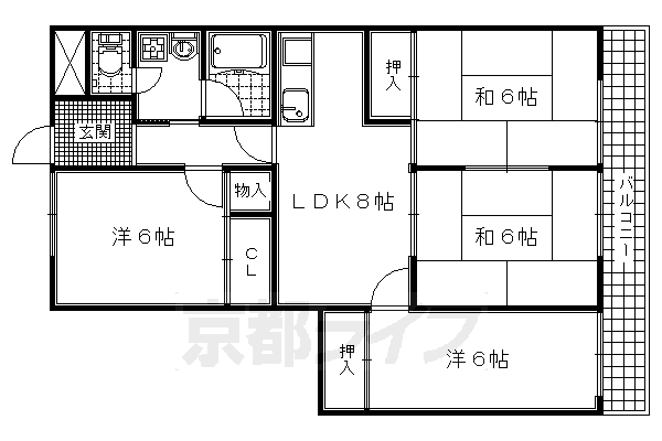 グラスコートの間取り