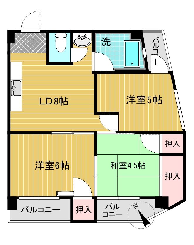 小山ビルの間取り