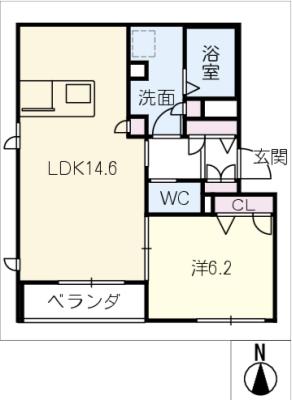 プティ・エトワール　天神の間取り