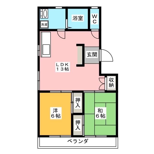 Ｋ’Ｓマンションの間取り