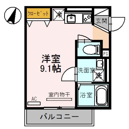 アビタシオン　栄の間取り