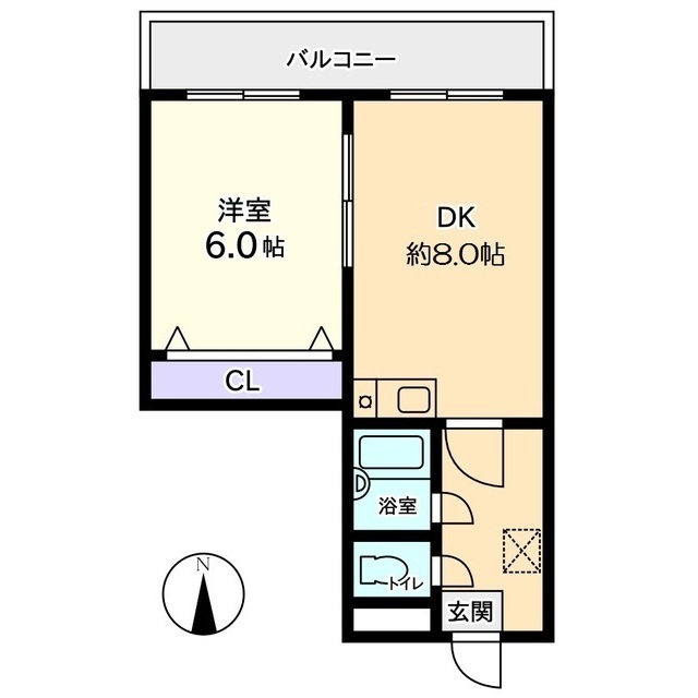 信開ウエラコート大領中の間取り