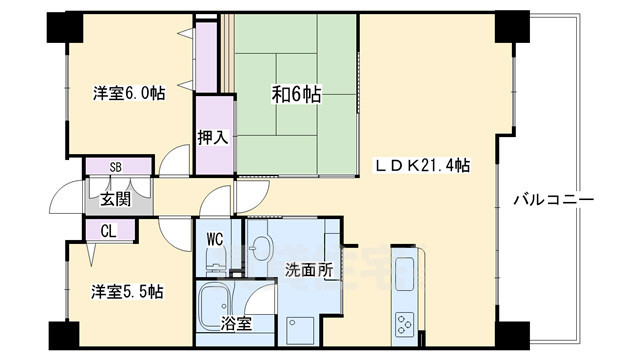 パデシオン京都駅前の間取り