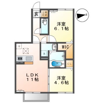 ヴェルドミール　Ａの間取り