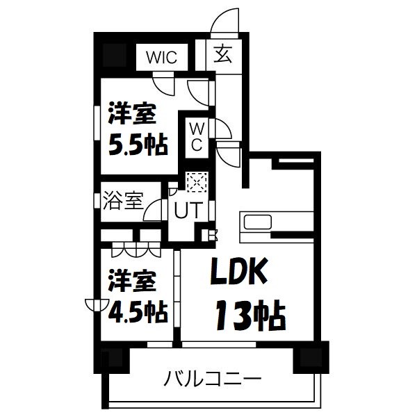 ミュプレ上前津の間取り