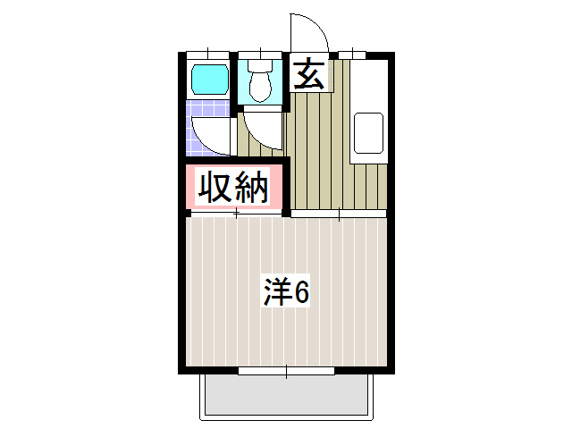 カクサン第1コーポの間取り