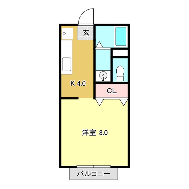 タウンコートタナカの間取り