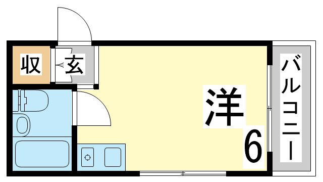 神戸市長田区大谷町のマンションの間取り