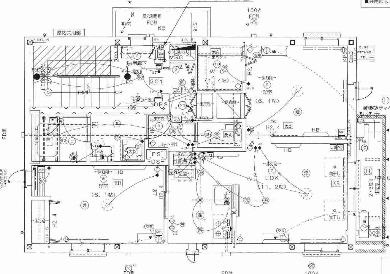 （仮称）渋谷区代々木４丁目計画の間取り