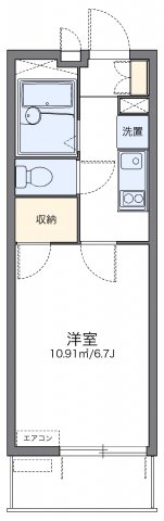 北九州市小倉北区中津口のマンションの間取り