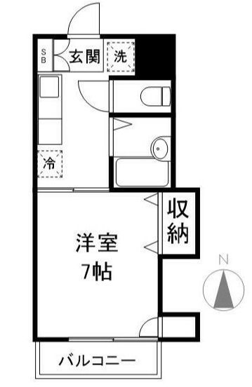 ハイム白雲の間取り