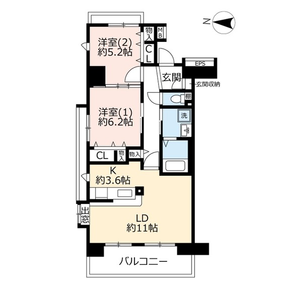 ＵＲコンフォール上野台の間取り