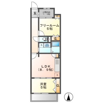 プレサンスジェネ新栄町駅前　葵の間取り