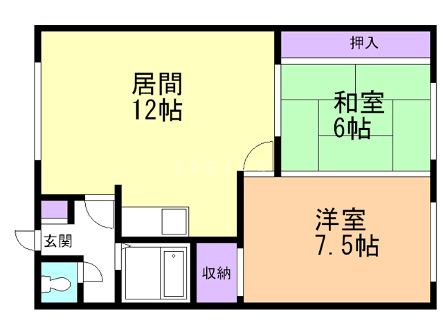 コーポ谷口の間取り