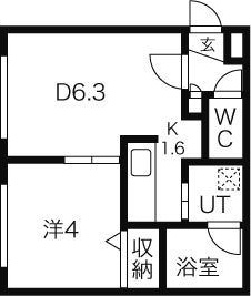 ガレリアN13の間取り