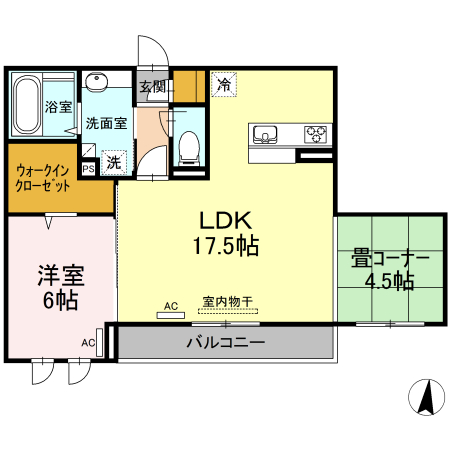 アルチェヴィータの間取り