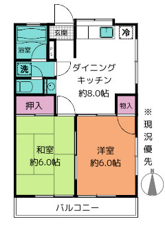 レーベンハイム葛原の間取り